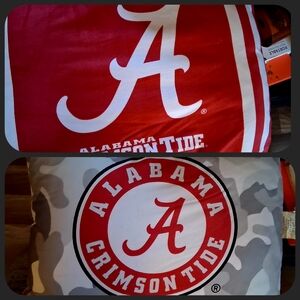 Alabama Crimson Tide Red and Gray Pillow Set
